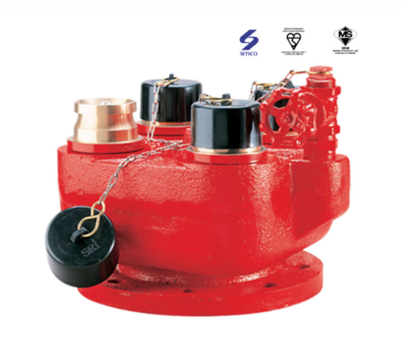 4-WAY BREECHING INLET