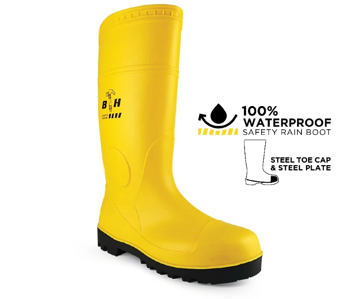 Black Hammer High-cut 35cm Slip Ons - Yellow