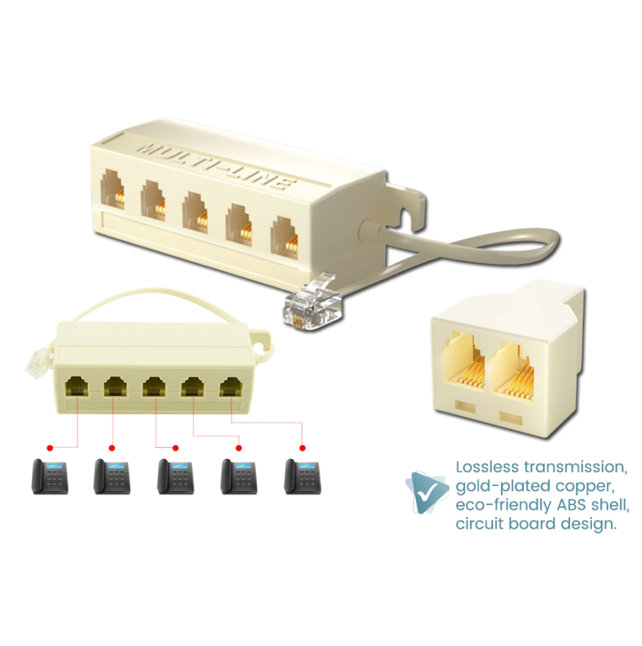 STPLUS RJ11 SPLITTER 1X5