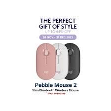LOGITECH Pebble Mouse 2 M350S Bluetooth Mouse (Original)