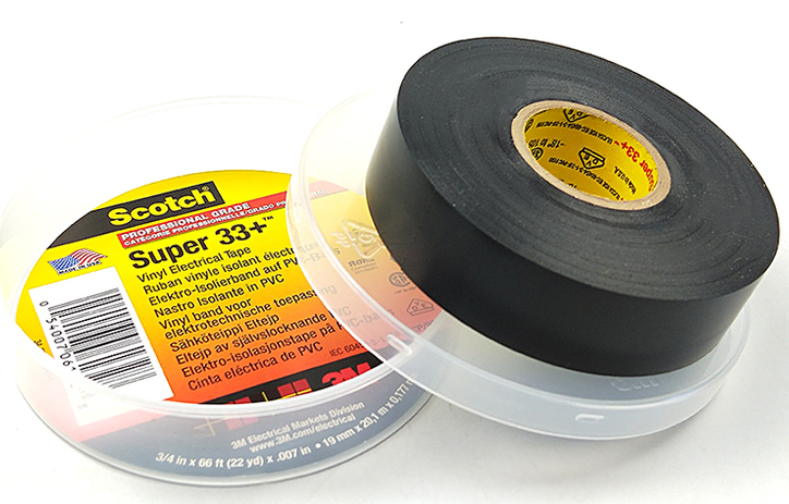 3M Scotch® Super 33+™ Vinyl Electrical Tape - Black (19mm×20.1m×0.177mm) original item