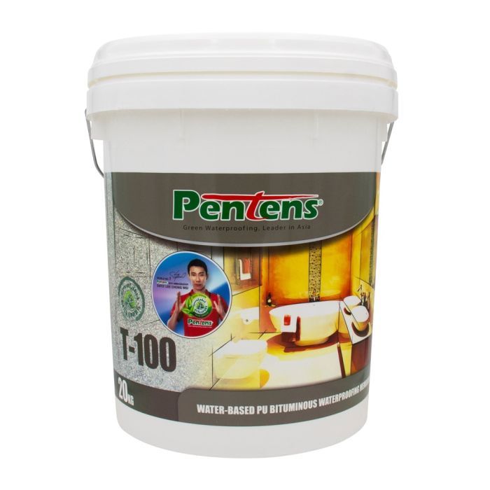 Pentens T-100 Water-based PU Bituminous Waterproofing Membrane 5KG