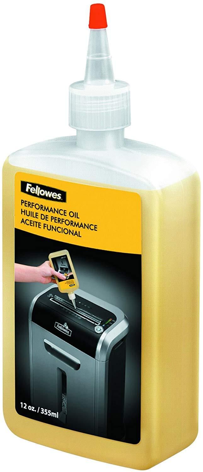 Fellowes Oil Shredder Bottle with Extended Nozzle, 355 ml Shredder Oil, Oil Machine