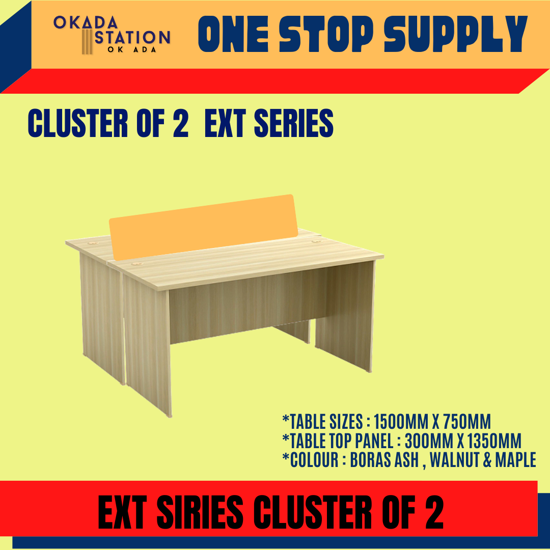 VS WORKSTATION OF 2 PERSONS / CLUSTER OF 2 / WORKSTATION / CLUSTER / OFFICE TABLE