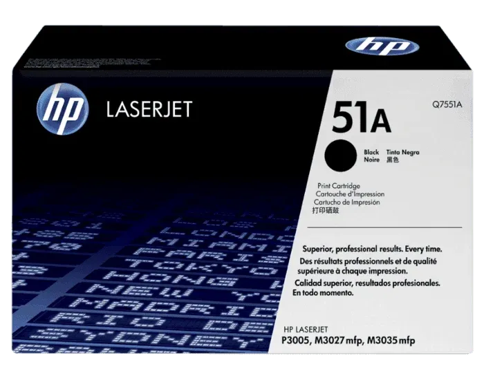 HP Q7551A LaserJet Toner Cartridge (HP 51A) Black Colour