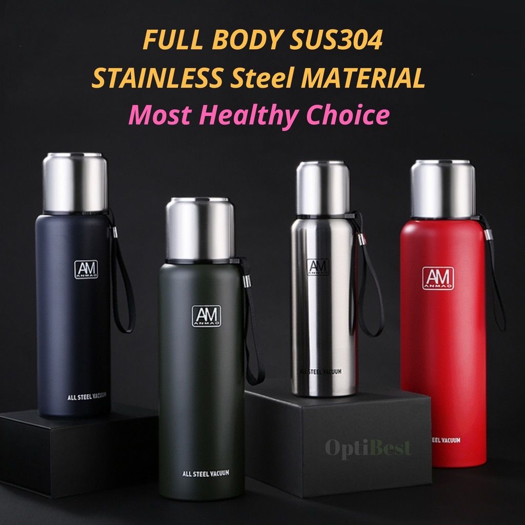 Stainless Steel Thermos Vacuum Flask 1 Liter