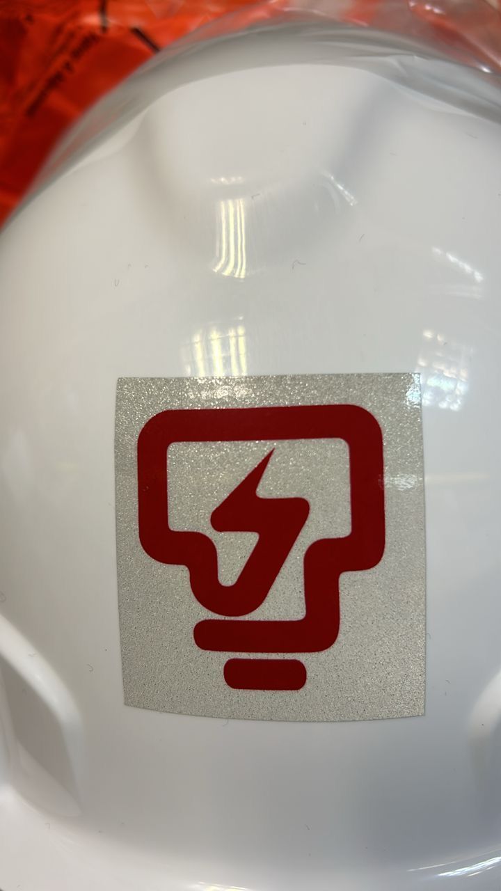 Reflective Sticker TNB LOGO Helmet 4.8 X 5.3CM
