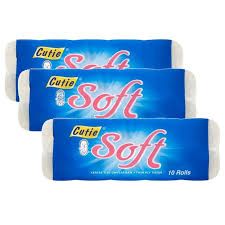 Cutie Soft tissue Roll 200s x 10 roll x 3 packet