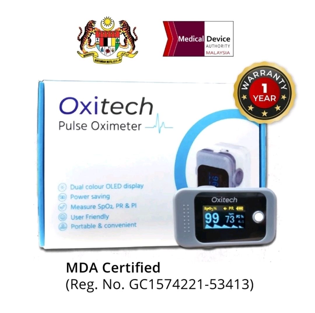 OXITECH FINGERTIP PULSE OXIMETER (MDA APPROVED)