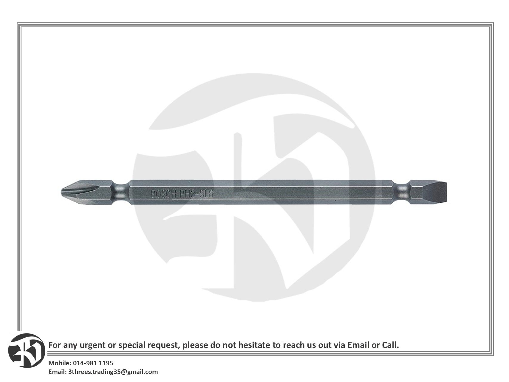 Bosch Universal Double Ended Screwdriver Bit S2 PH2