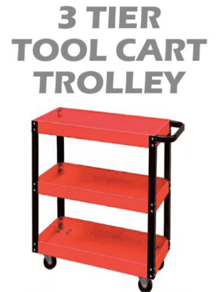 NIETZ 3 TIER TOOL CART TROLLEY