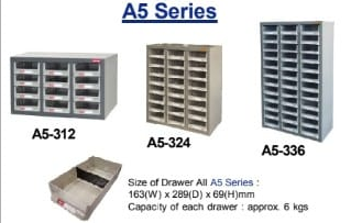 'SHUTER' Steel Case With Plastic Drawer (A5 SERIES)