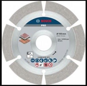 BOSCH PRO STONE DIAMOND DISC, 105 X 16/20 MM (2608615271)