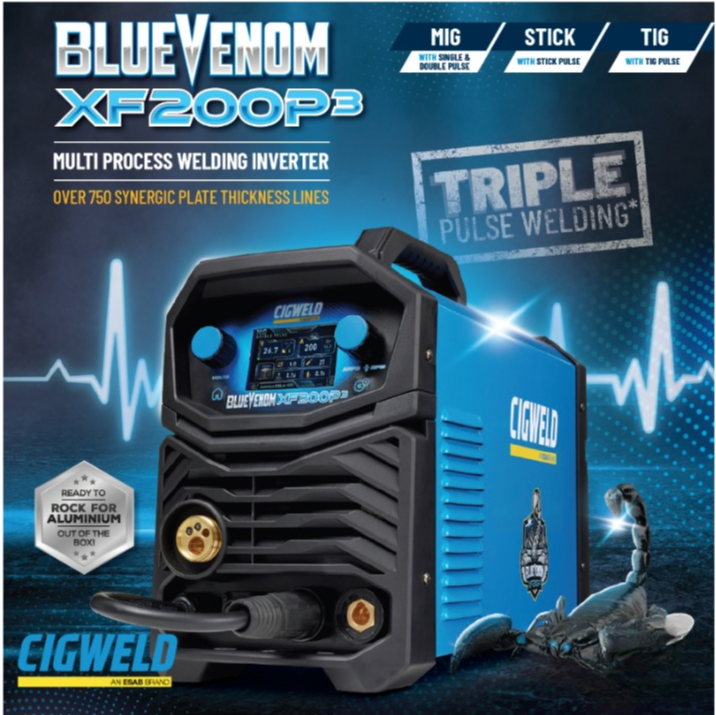 CIGWELD BLUEVENOM XF200P3 MULTI-PROCESS WELDER