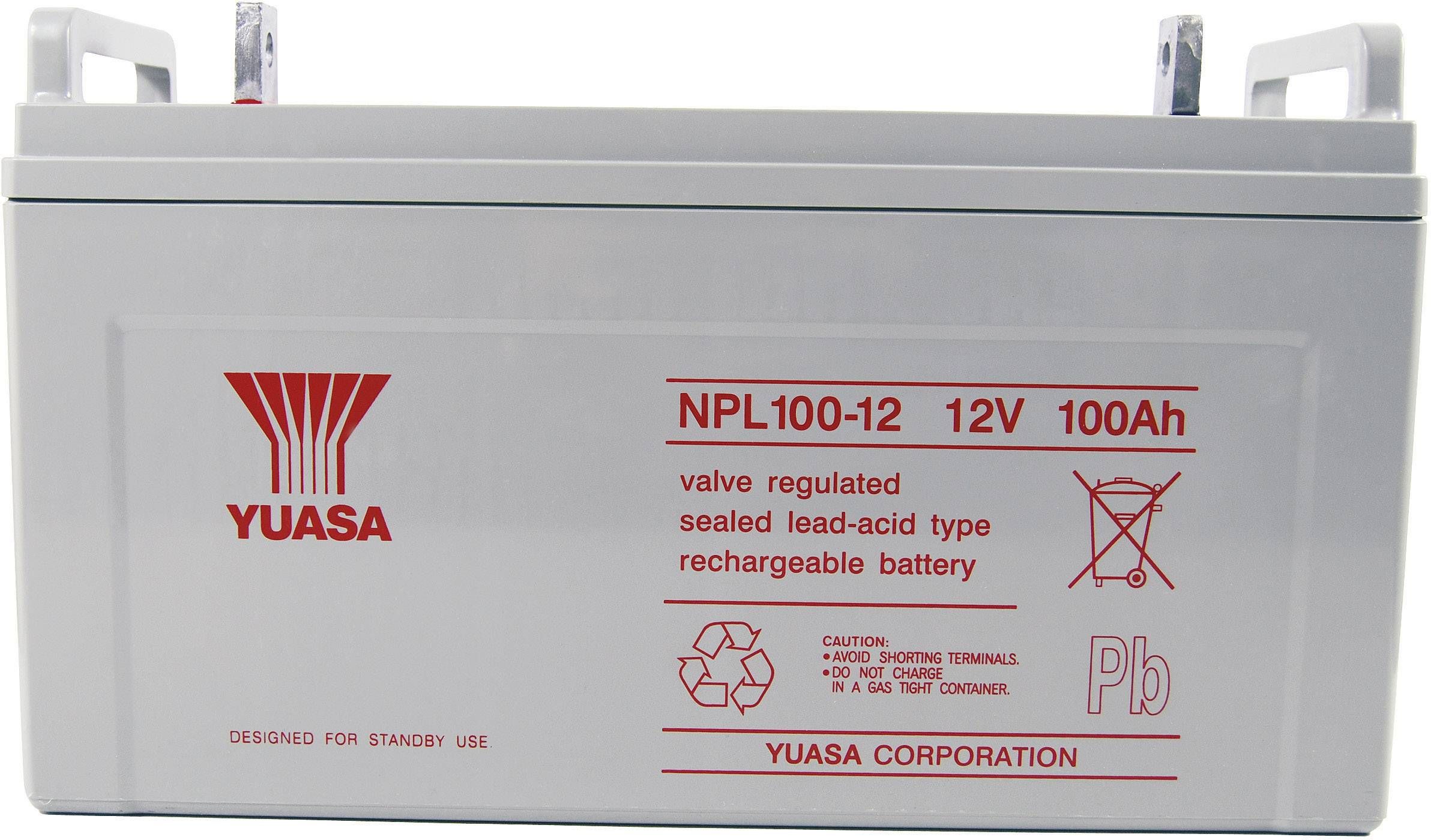 *Yuasa 12V NPL100-12 Sealed Lead Acid Battery - 100Ah