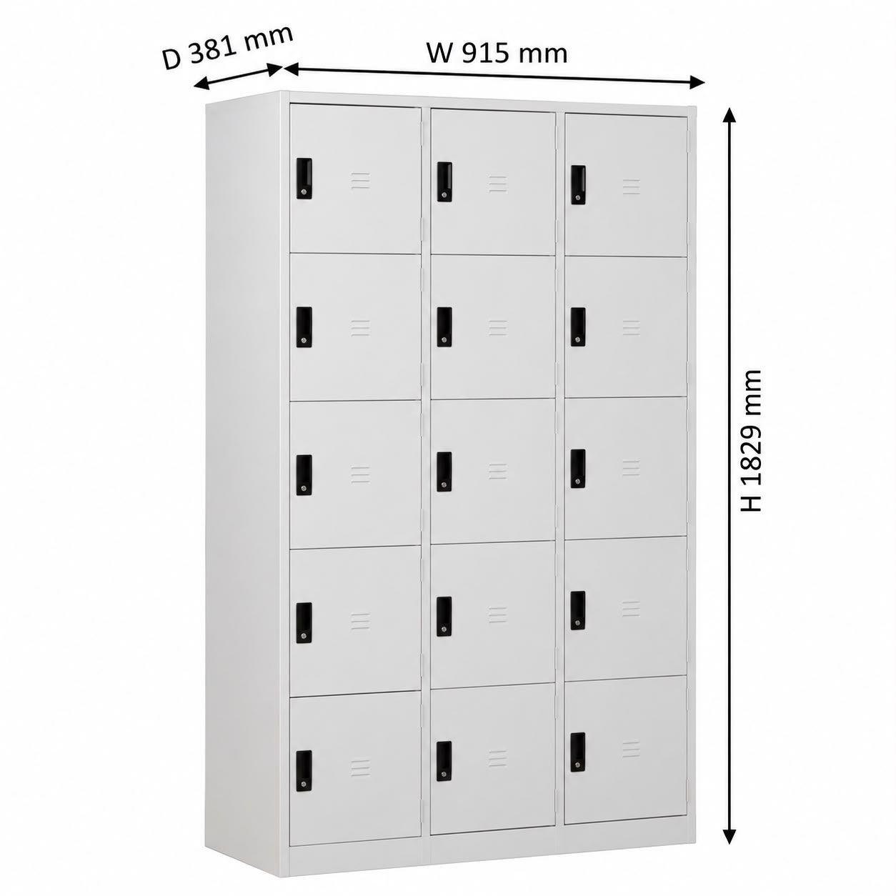 15 Compartment Steel Locker OFS126CM