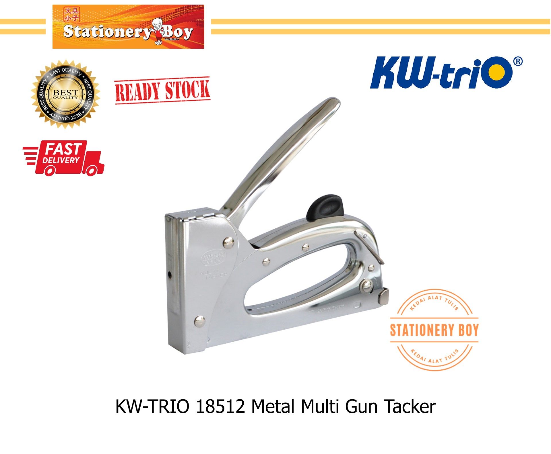 KW-TRIO Metal Multi Gun Tacker 18512 / Stapler Tembak