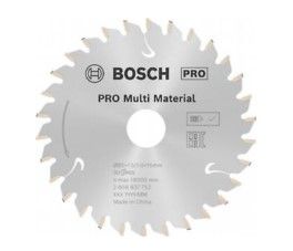 BOSCH PRO MULTI MATERIAL CORDLESS CIRCULAR SAW BLADE, 85 X 1.5 X 15 MM (2608837752)