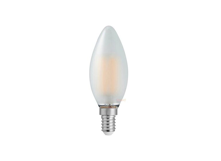 KM LED FILAMENT - CANDLE E14 6W WARM WHITE (FROSTED)