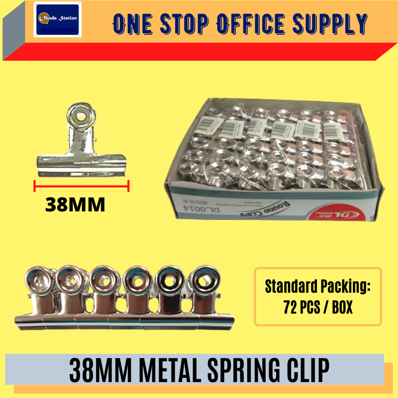 38MM METAL SPRING CLIP /Spring Clip /Metal Spring Clip /Metal Clip /Metal Bulldog Clip /38mm Metal Spring Clip