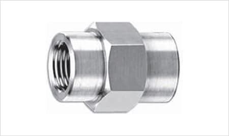 CS ½” NPT FEMALE X 1” NPT FEMALE HEX COUPLING CS