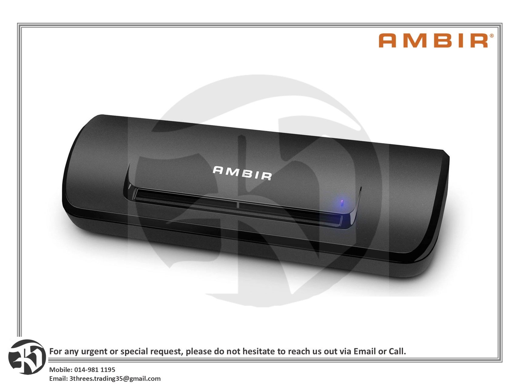 Ambir DS687 Duplex A6 ID Card Scanner with AmbirScan