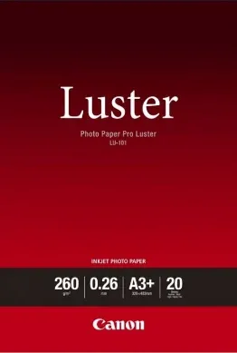 CANON Photo Paper Pro Luster (260g/m虏) LU-101 A3+ (20 sheets)