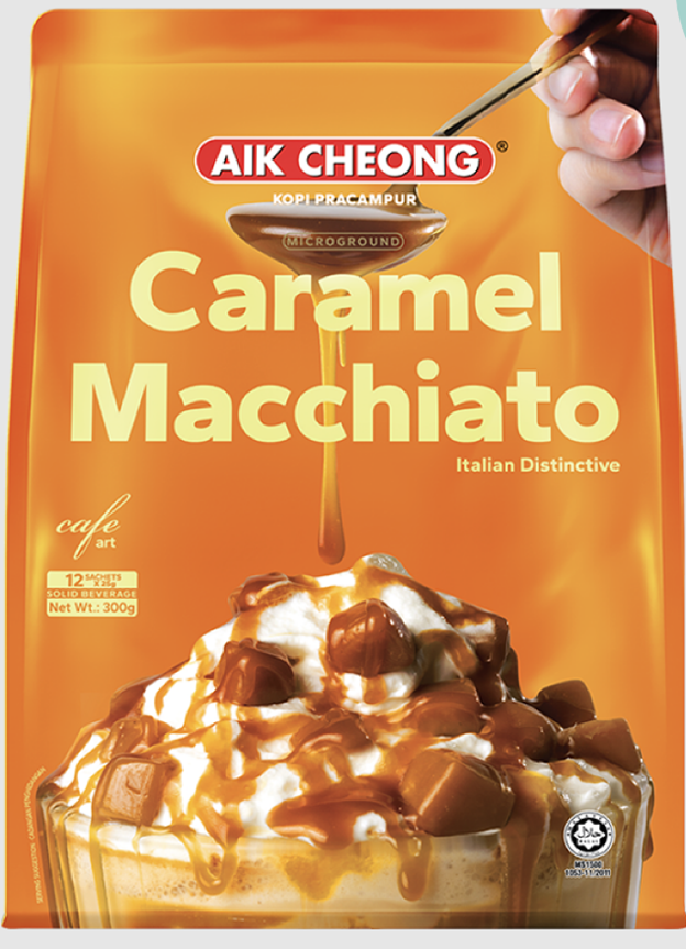 Aik Cheong Cafe Art - Caramel Macchiato 12x 25g