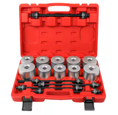 QP AUTOMOTIVE UNIVERSAL CAR MANUAL BUSH BEARING REMOVAL INSERTION TOOLS SET 27 PCS H/D YZ6037