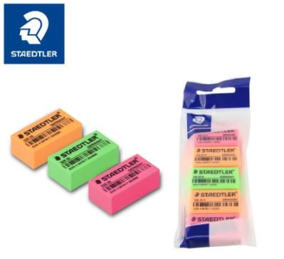 Eraser Staedtler Economy Neon Colour 526-35 NPB5TH (Pack of 5)
