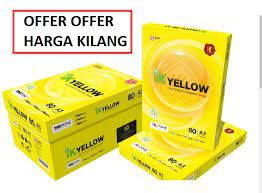 IK YELLOW 80GSM A3 SIZE PAPER