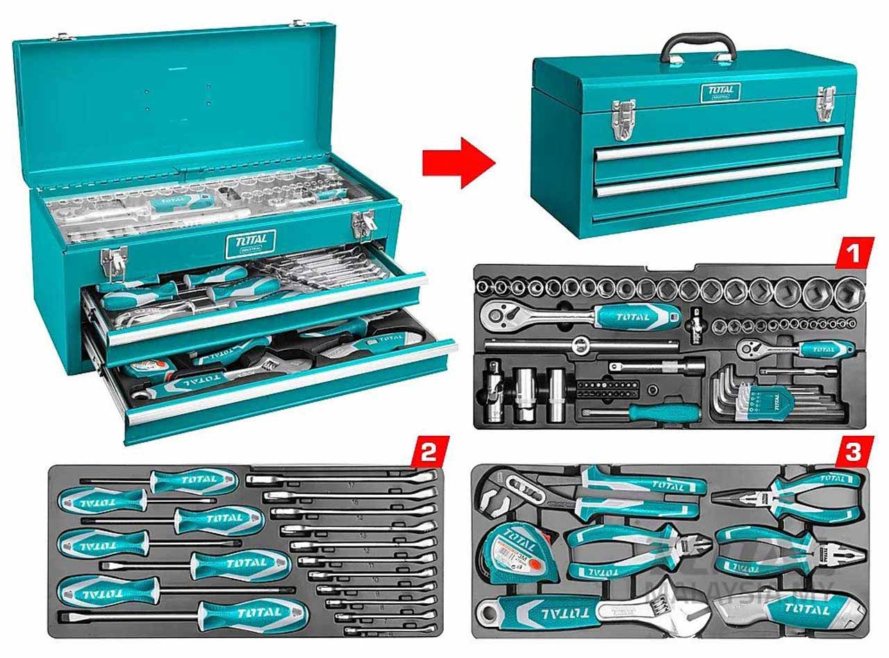 TOTAL 97PCS TOOL CHEST SET (THPTCS70971)