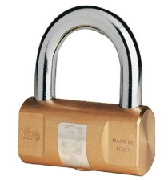 VIRO CYLINDRICAL BRASS PADLOCK 80MM / V105