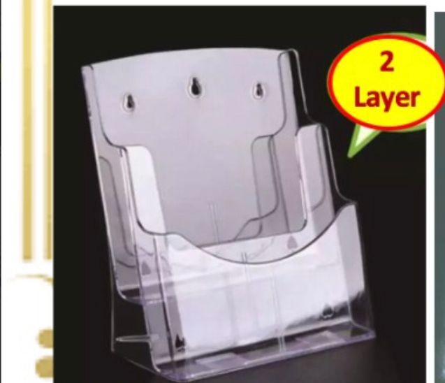 ws acrylic 2 layer display Stand plastic