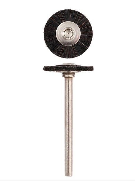 SUPRA® "MM" #713 BRISTLE WHEEL BRUSHES 3MM SHANK (PKG. OF 12)
