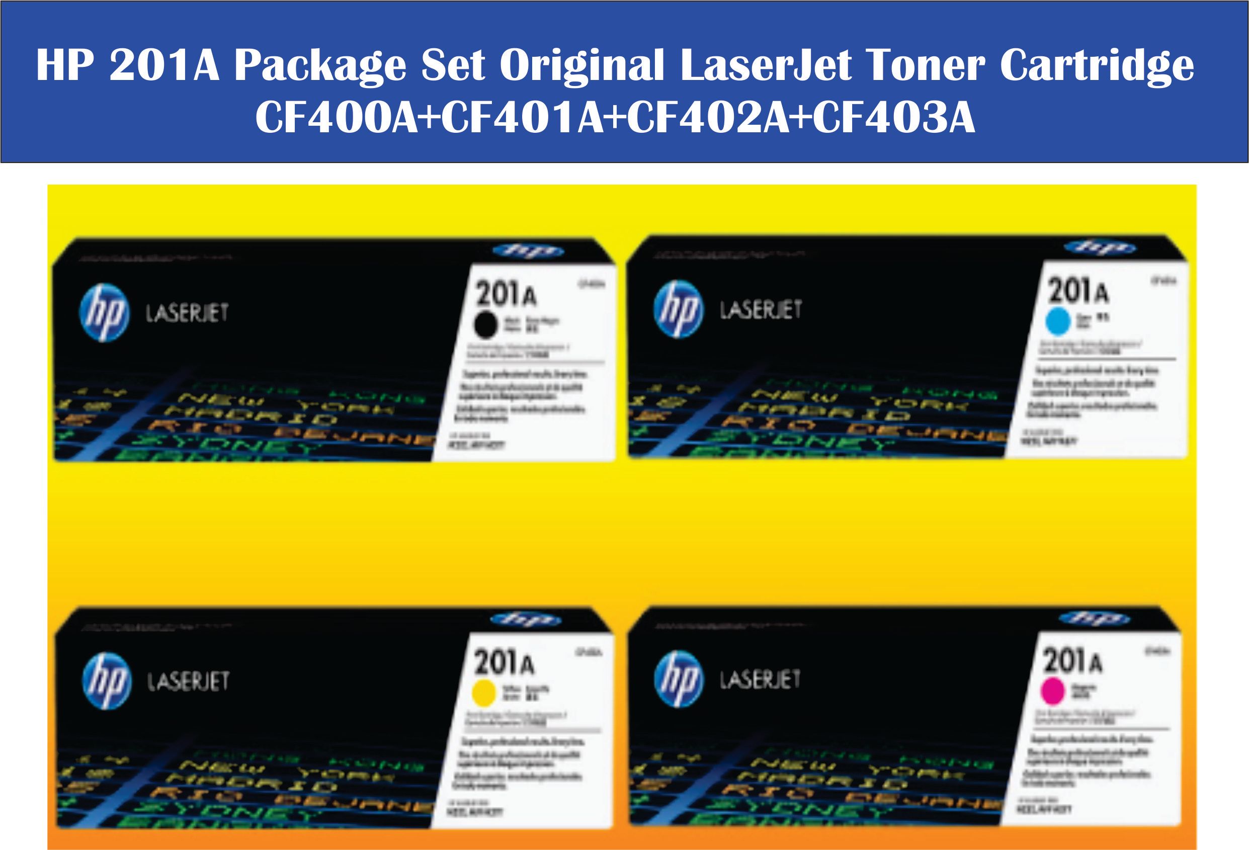 HP 201A Package Set Original LaserJet Toner Cartridge