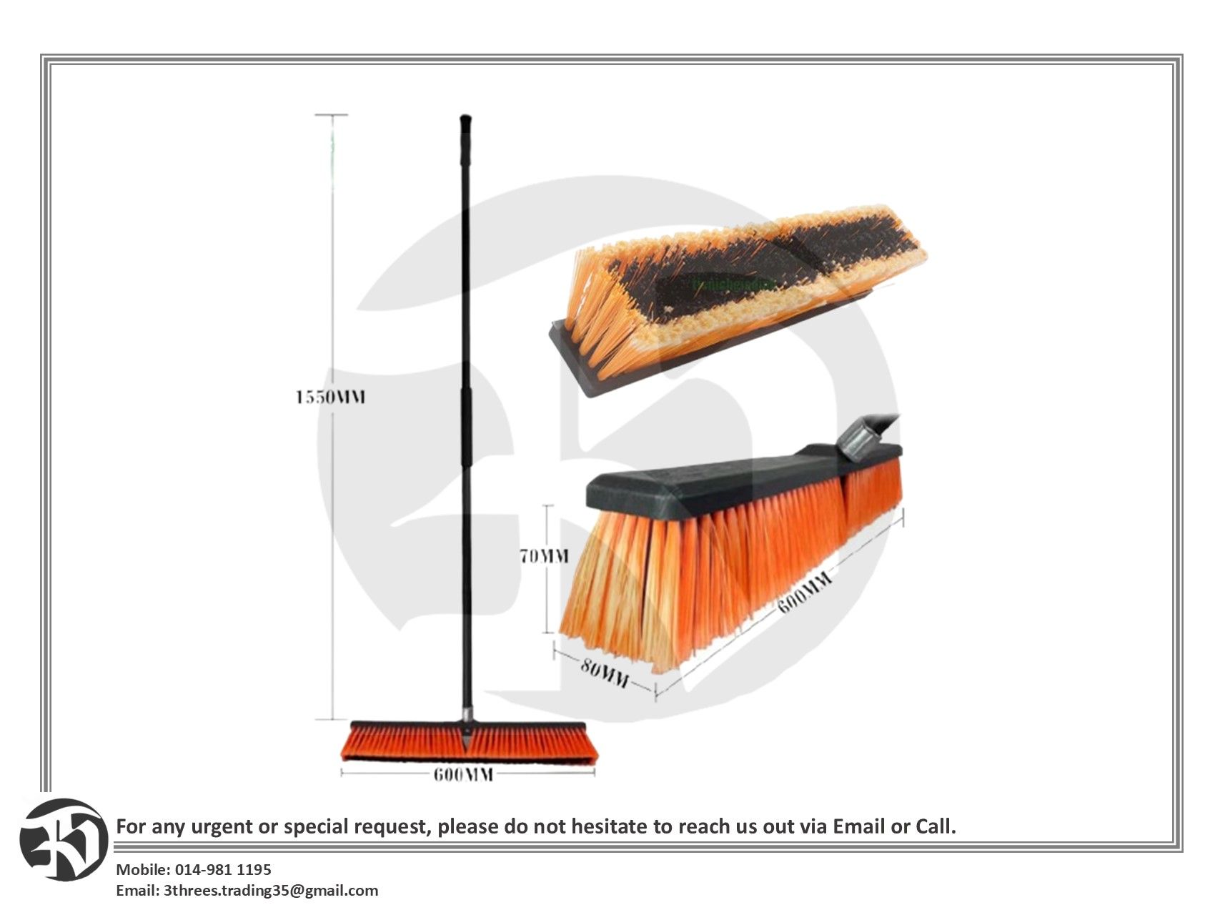Industrial Broom Brush Solar Panel Cleaning (2-3 WEEKS)