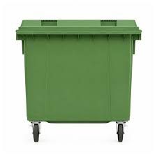 1100L Green Mobile Garbage Bin – Heavy Duty Outdoor Waste Bin