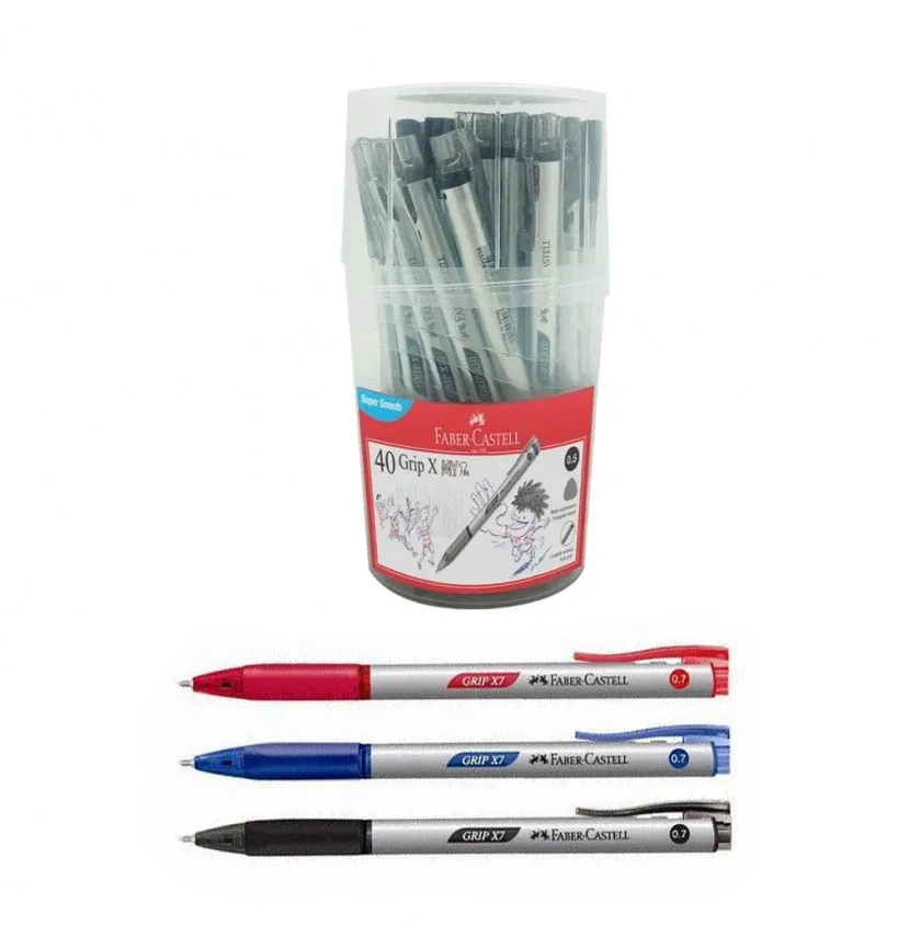 FABER CASTELL 40 GRIP X7(0.7) BLUE (40PCS/DRUM)