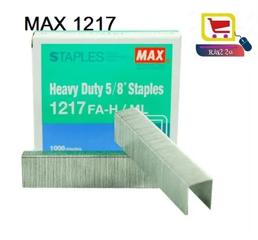 Max Heavy Duty Staples 1217 FA-H / MAX STAPLES 1217 / MAX 1217 / STAPLES MAX RTSB