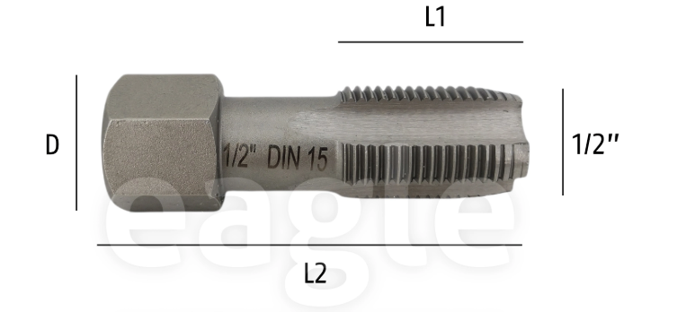 Merwin 50-DS097 1/2" Pipe Tape Hex Shank
