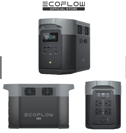 EcoFlow DELTA 2 Max Portable Power Station | Surge 4800W | 2048Wh | Expandable 2-6kWh LFP Battery