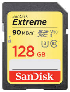 SANDISK SD EXTREME 90MB/S 128GB