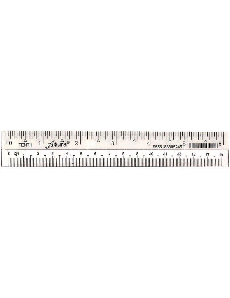 Others *RULER- ACURA PLASTIC STRAIGHT RULER 6"/15CM