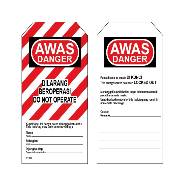 OEM Lockout Tagout - Do Not Operate