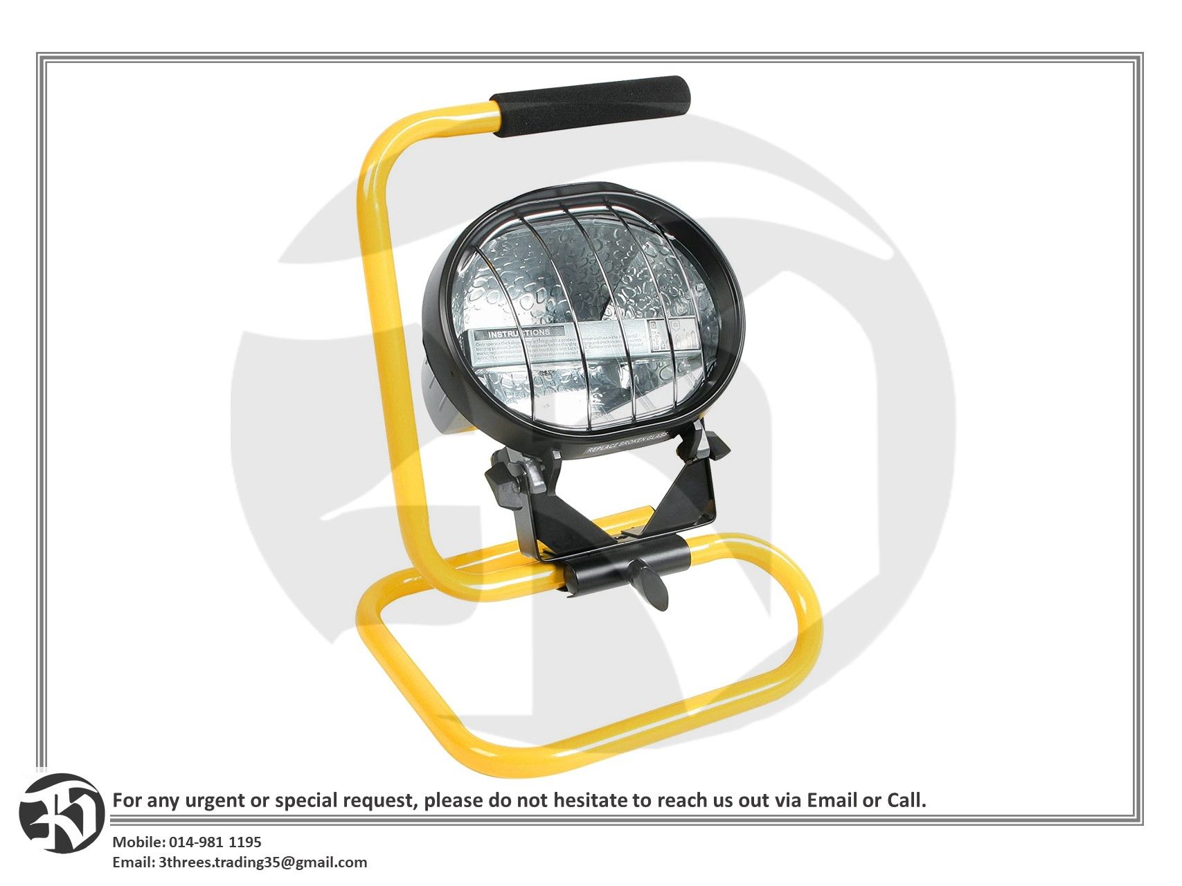 Kennedy Mini-Pod Floodlight 500W 240V 16A with 3M Cable