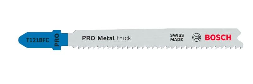 BOSCH PRO METAL THICK T121BFC JIGSAW BLADE, 92 MM, 5 PCS (2608655110)