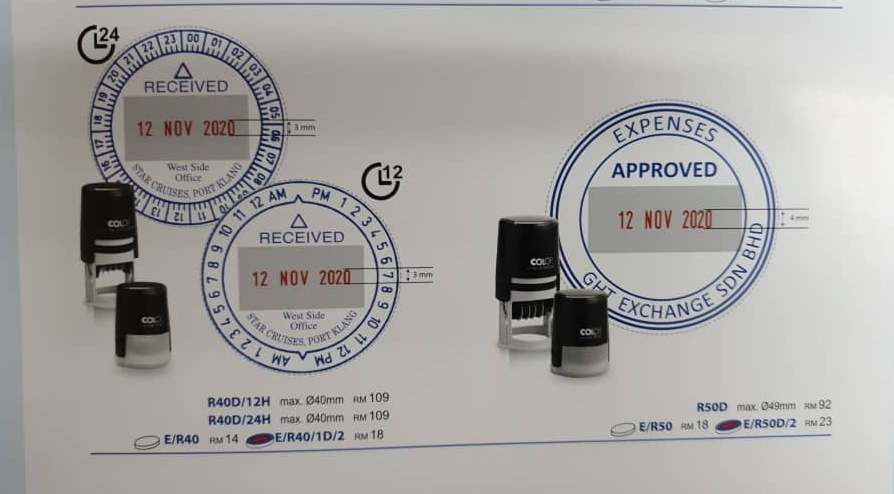 COLOP 24 HOURS SELF-INKING DATE STAMP