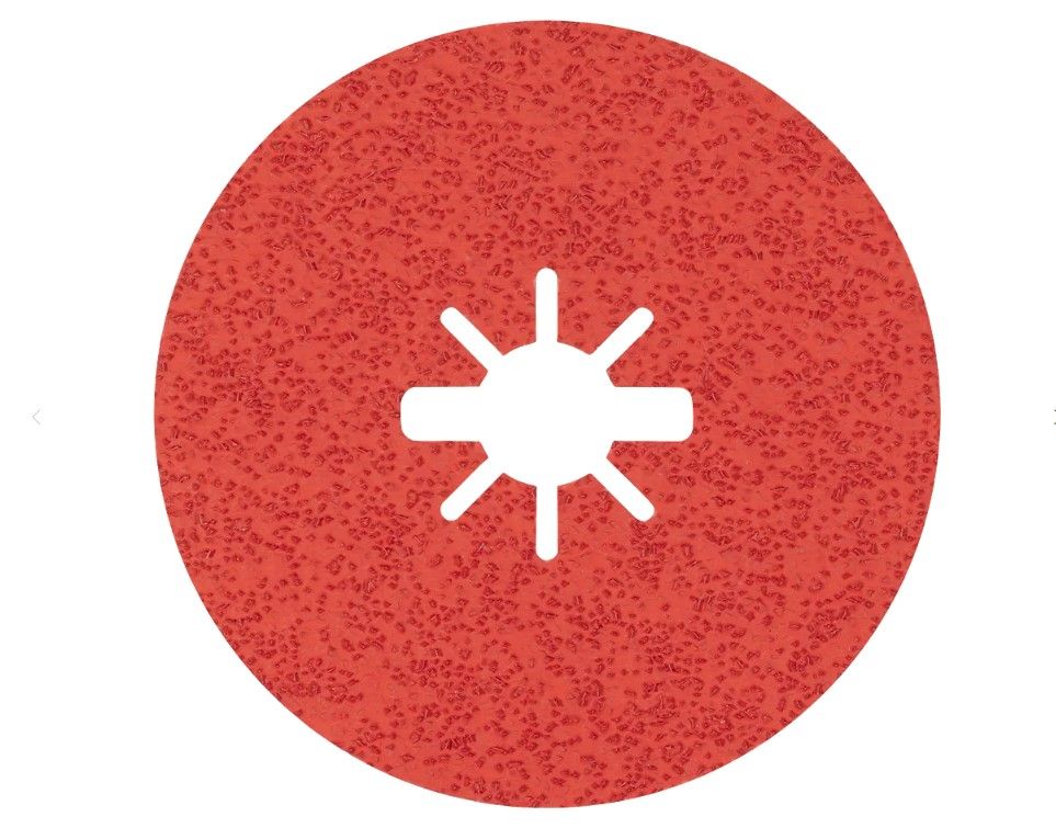 BOSCH EXPERT R782 PRISMA CERAMIC X-LOCK FIBRE DISC 125 MM, 22.23 MM, G 80, 5-PC (2608621810)