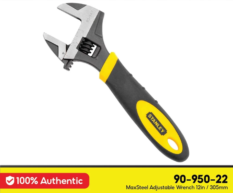STANLEY 90-950-22 (90-950) MAXSTEEL ADJUSTABLE WRENCH 12IN/305MM